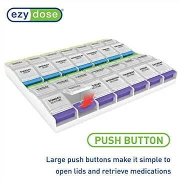Ezy Dose Weekly Pill Organizer for Easy Medication Management