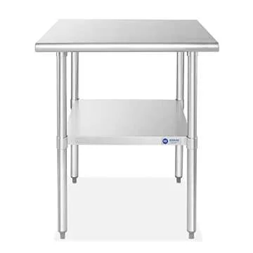 GRIDMANN Stainless Steel Work Table for Home & Restaurants