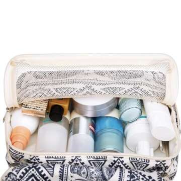 Narwey Hanging Travel Toiletry Bag Cosmetic Make up Organizer for Women Waterproof (Elephant)