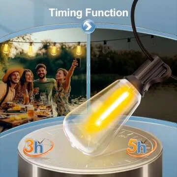 Outdoor LED String Lights - Dimmable & Waterproof for Parties
