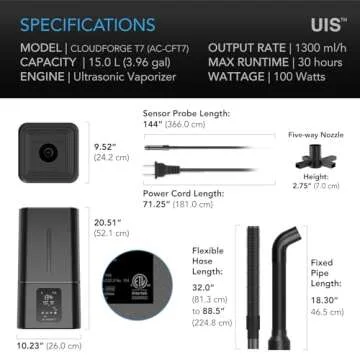 Precision Control Plant Humidifier with Smart Technology