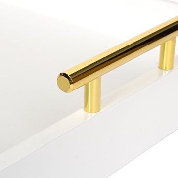 Kate and Laurel Lipton Decorative Tray with Gold Handles