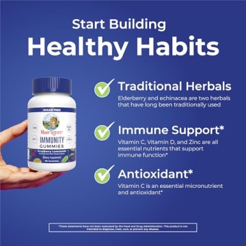 Vegan Immunity Gummies Elderberry Vitamin C Zinc for Kids Adults