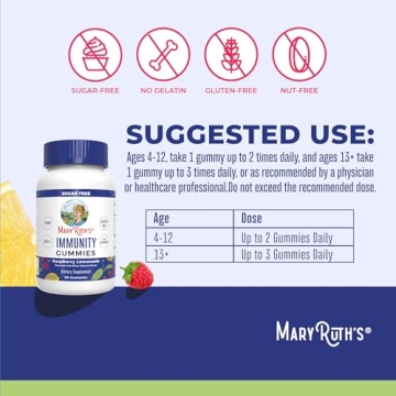 Vegan Immunity Gummies Elderberry Vitamin C Zinc for Kids Adults