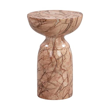 Stylish Tov Furniture Faux Marble Side Table for Any Space