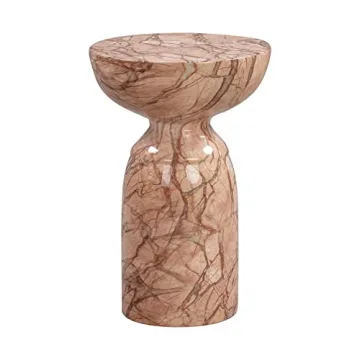 Stylish Tov Furniture Faux Marble Side Table for Any Space