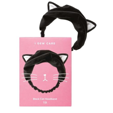 I DEW CARE Cat Ears Face Wash Headband - Cute, Soft & Functional for All Ages
