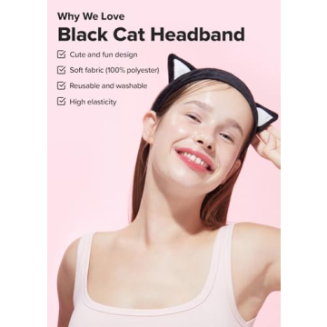 I Dew Care Cat Ears Headband - Cute & Soft for Skincare