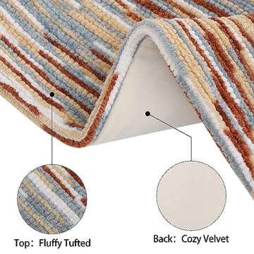 Simmore Fall Boho Decorative Throw Pillow Covers 18x18 Set of 2, Tufted Farmhouse Pillow Covers with...