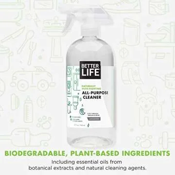 Better Life All Purpose Cleaner - Multipurpose Home and Kitchen Cleaning Spray for Glass, Countertops, Appliances, Upholstery & More - Multi-surface Spray Cleaner - 32oz (Pack of 2) Unscented