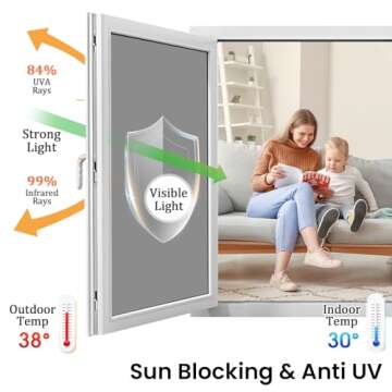 One Way Window Privacy Film for UV Protection & Easy Install
