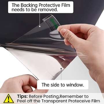One Way Window Privacy Film for UV Protection & Easy Install