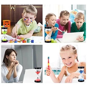 EMDMAK Colorful Sand Timer Set for Fun Time Management
