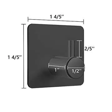 VAEHOLD Adhesive Hooks 6 Pack for Stylish Organization