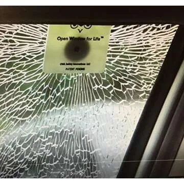 OWL 4 Pack Car Window Glass Breaker & Seatbelt Cutter Card Emergency Escape Rescue Hammer Safety Life Saving Crash Survival Kit 2-in-1 Tool - Made in USA (4 Ivory Cards/no Holders)