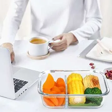 10-Pack Glass Meal Prep Containers - Airtight & Versatile