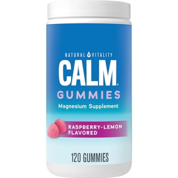 Natural Vitality CALM Gummies – Magnesium Citrate Supplement for Relaxation, Vegan & Gluten-Free, ...