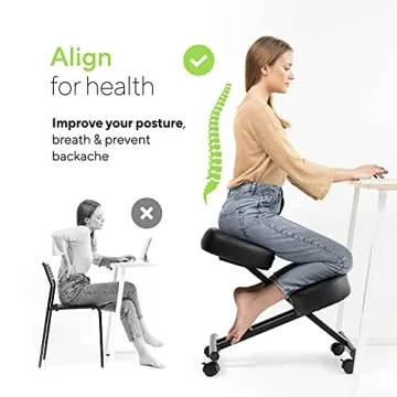 Luxton Home Ergonomic Kneeling Chair for Improved Posture