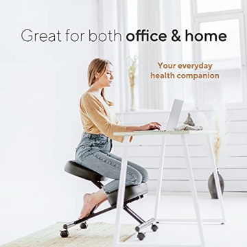 Luxton Home Ergonomic Kneeling Chair for Improved Posture