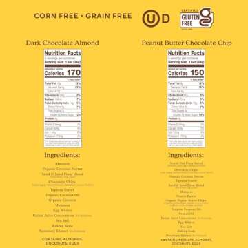 Simple Mills Almond Flour Snack Bars (Nutty Banana, Spiced Carrot Cake, Dark Chocolate Almond, Peanut Butter Chocolate Chip) - Gluten Free, Made with Organic Coconut Oil, Breakfast Bars, Healthy Snacks, 6 Ounce (Pack of 4)