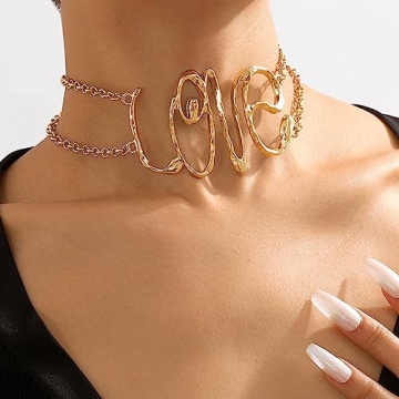 Stylish Jovono Love Choker Necklace for Trendy Women