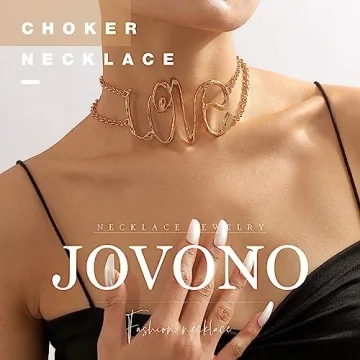 Stylish Jovono Love Choker Necklace for Trendy Women