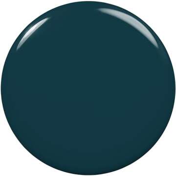 essie Nail Polish, Salon-Quality Deep Milky Teal Nail Polish, Flying Solo Collection, Vegan, In Plan...