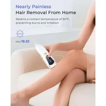 Finequin Laser Hair Removal for Women and Men, Air 15 Ice-cooling IPL Device Hair Removal for Nearly Painless & Long-Lasting Results From Home, 3 Modes & Auto Flashing for Fast Full Body Hair Removal