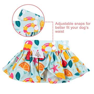 CuteBone Dog Bikini Dress Puppy Bathing Suit Swimsuit Cat Costume for Small Dogs Pet Apparel 2DB05S