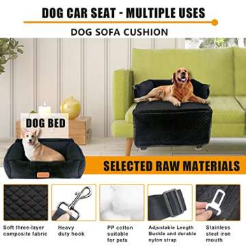 Comfortable Pet Booster Seat for Small Dogs - Safe & Washable
