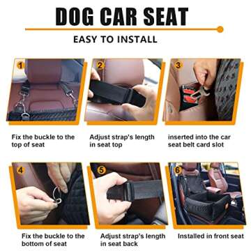 Comfortable Pet Booster Seat for Small Dogs - Safe & Washable