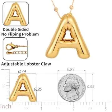 Personalized LUCA SMITH Initial Necklace for Women