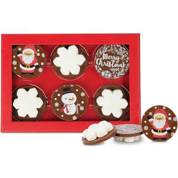 Christmas Meltaway Hot Cocoa Toppers by Chocolate Works - Delightful Belgian Chocolate Marshmallows ...