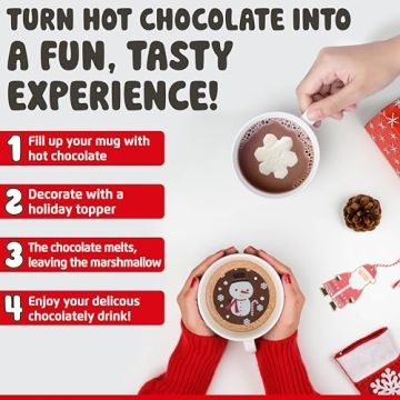 Christmas Hot Cocoa Toppers with Belgian Chocolate