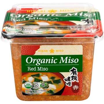 TWIN PACK! Hikari ORGANIC Red Miso Paste - 2 tubs, 17.6 oz