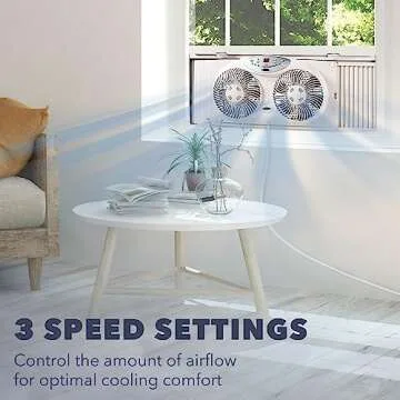Bionaire Thin Window Fan with Manual Controls(BWF0502M-WM)
