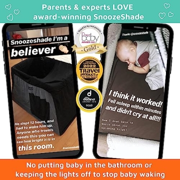 SnoozeShade Pack n Play Blackout Cover for Travel