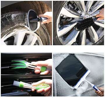 AUTODECO 22Pcs Car Wash Cleaning Kit for Vehicle Detailing