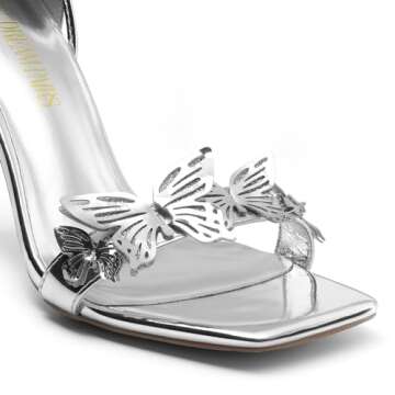 DREAM PAIRS Lace Up High Heels Stilletos Heels for Women Strappy Gladiator Open Square Toe Heels Fas...