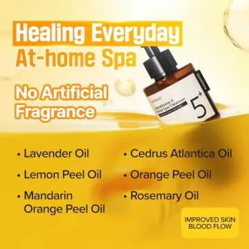 numbuzin No.5 Cleansing Oil | Glutathione C Facial Spa Cleanser | Oil Cleanser for Face | Glutathione, Vitamin C, Niacinamide | Aromatherapy, Uneven Skin Tone | 6.76 fl. oz.