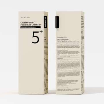 numbuzin No.5 Cleansing Oil | Glutathione C Facial Spa Cleanser | Oil Cleanser for Face | Glutathione, Vitamin C, Niacinamide | Aromatherapy, Uneven Skin Tone | 6.76 fl. oz.
