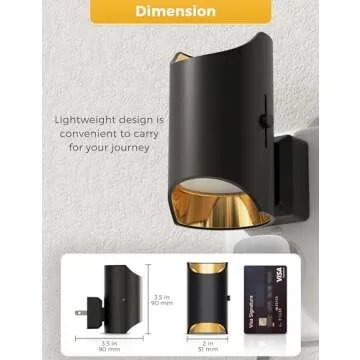 L LOHAS LED Night Lights, Dusk to Dawn Sensor, Soft White 3000K, 0-100LM, Compact for Hallway, Bedroom, Stairway, 2 Pack