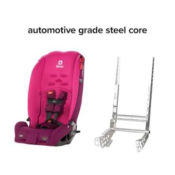 Diono Radian 3R, 3-in-1 Convertible Car Seat, Rear Facing & Forward Facing, 10 Years 1 Car Seat, Slim Fit 3 Across, Pink Blossom