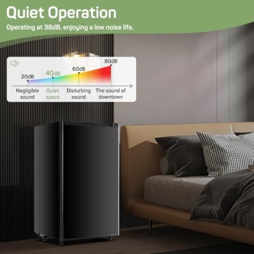 Mini Fridge 3.2 Cu.Ft for Dorms & Offices – Low Noise