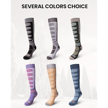 OutdoorMaster Merino Wool Ski Socks for Ultimate Comfort