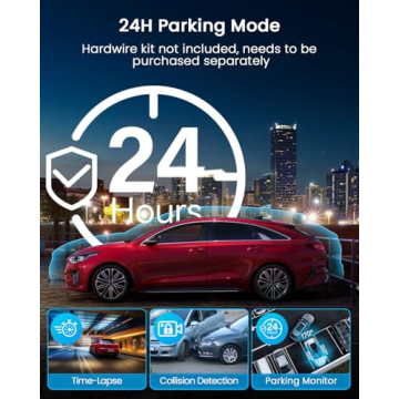 IIWEY N5 Dash Cam with 360° View and WiFi Control