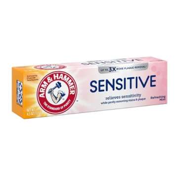 ARM & HAMMER Sensitive Teeth & Gums Toothpaste - Relief for Sensitive Teeth (Pack of 2) 4.5 oz