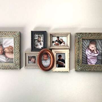 HIGH & MIGHTY 515314 Picture Hanger Value Pack, Easy Tool-Free Dry Wall Art Hangers for Artwork, Photos, and Mirrors, Holds up to 20Lbs-40Lbs, 8 Pack, Steel, Silver