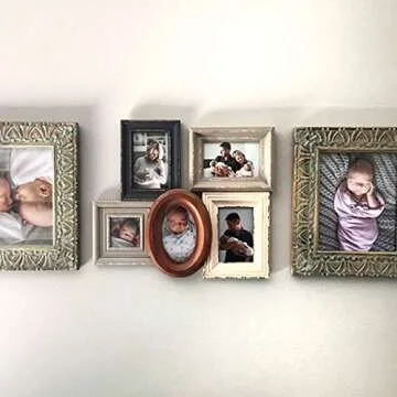 HIGH & MIGHTY 515314 Picture Hanger Value Pack, Easy Tool-Free Dry Wall Art Hangers for Artwork, Photos, and Mirrors, Holds up to 20Lbs-40Lbs, 8 Pack, Steel, Silver