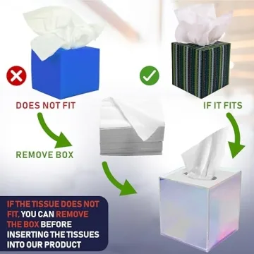 Stylish Acrylic Tissue Box Holder for Home or Office